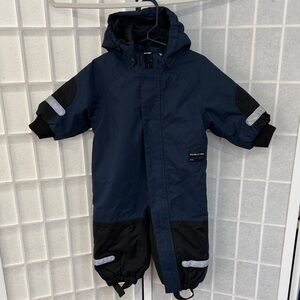 Polarn O. Pyret Navy Blue Snowsuit 6-9 M